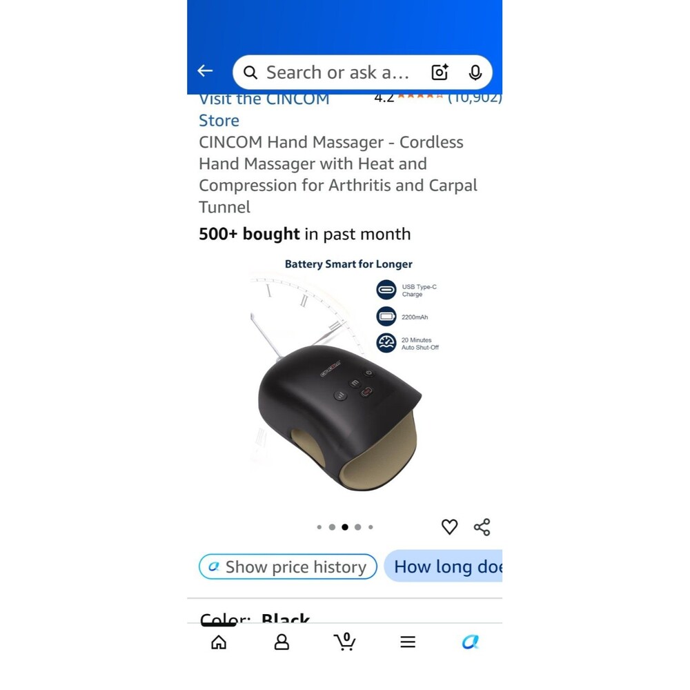 CINCOM Hand Massager - Picture 4 of 9